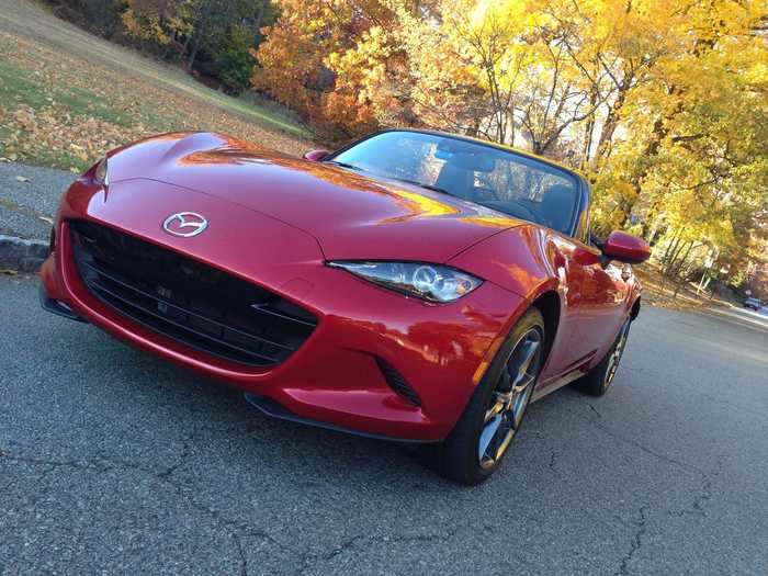 Mazda MX-5 Miata. The reinvention of the classic roadster is the platonic idea of a two-door drop-top.