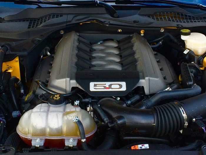 Turbos? Ha! Supercharger? No thanks! Just give me displacement. My GT tester had a 5.0-liter V8, making 460 horsepower. With a delicious six-speed manual transmission, the price was about $45,000