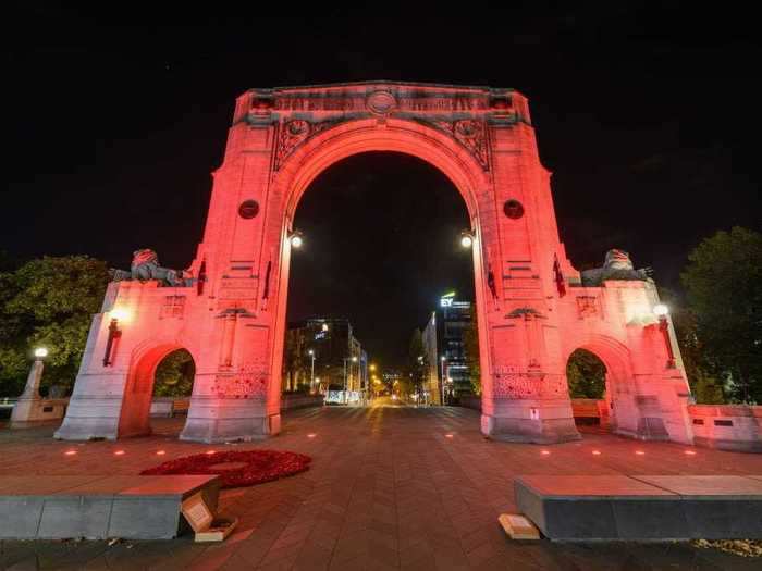 This year, memorial sites were left empty as traditional ceremonies were canceled.