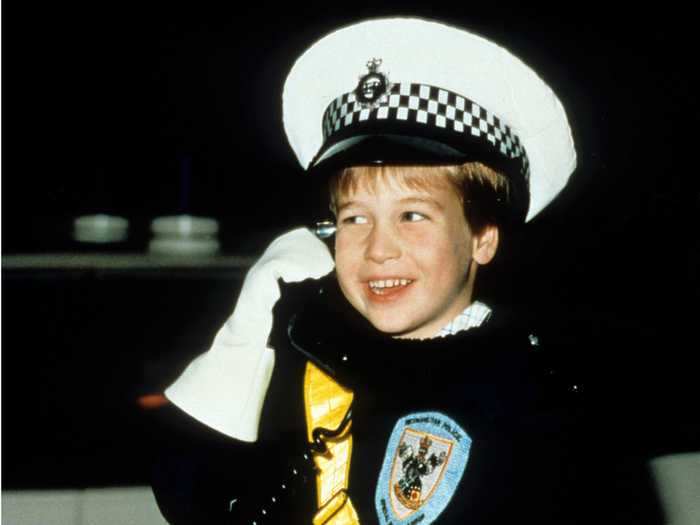 Aged 5 in 1987, Prince William enjoyed dressing up in this policeman