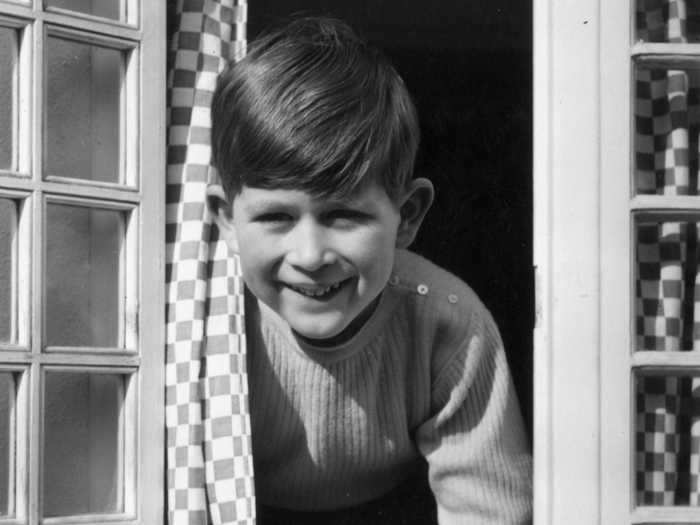 Prince Charles looked like the average cheeky 5 year old.