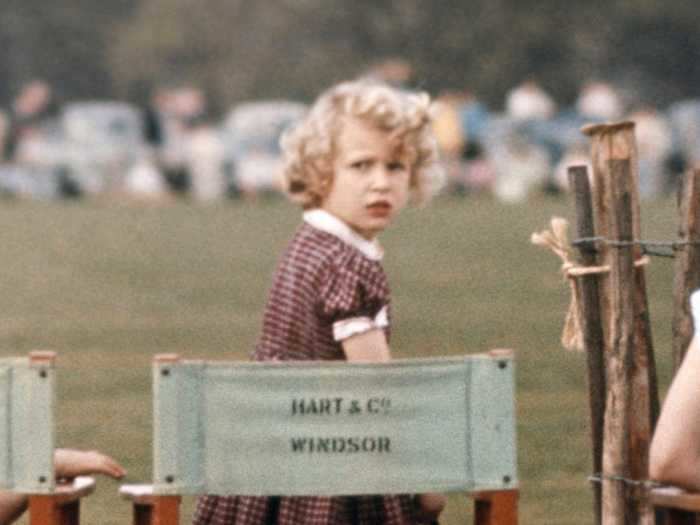 Princess Anne, pictured here in 1956, is the second child of Queen Elizabeth II and Prince Philip.