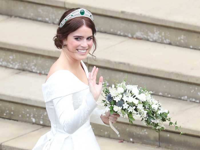 Princess Eugenie is 10th in line to the throne, after her sister, Princess Beatrice.