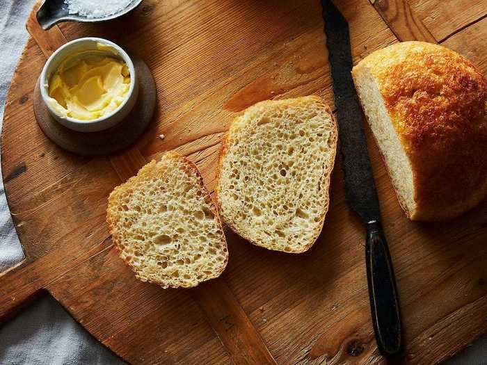 No-Knead Peasant Bread