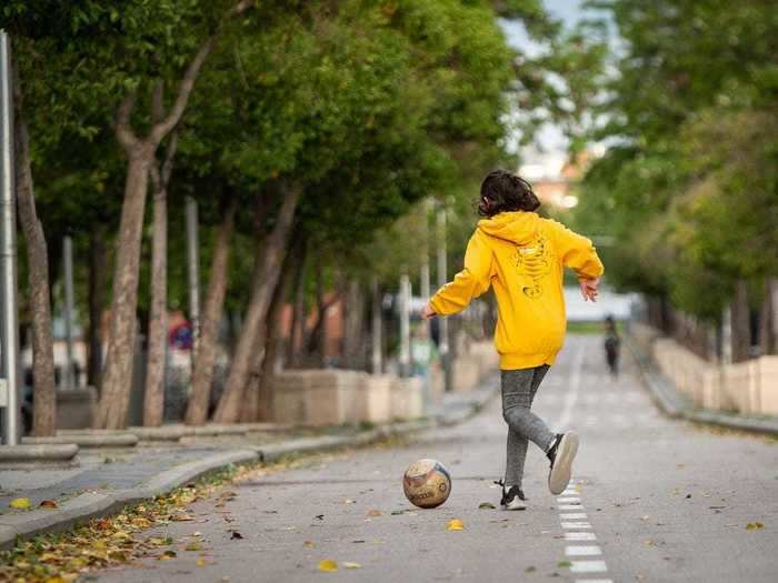 And children run through parks.