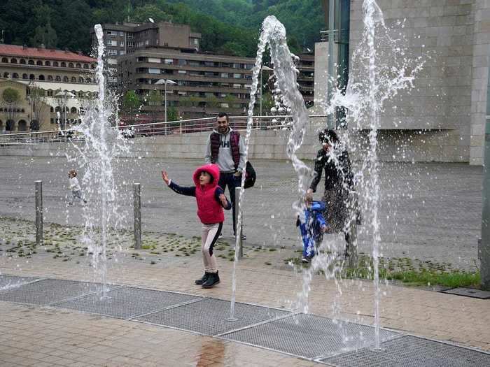 Children are enjoying fountains for the first time in six weeks.