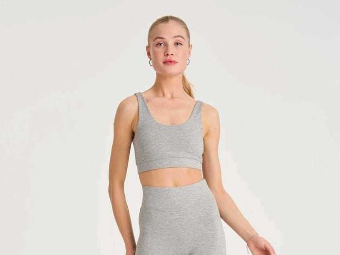 A reversible sports bra