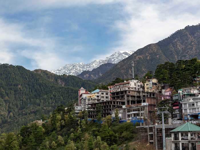 AFTER: The Dhauladhar range is clearly visible during lockdown in Dharmsala.