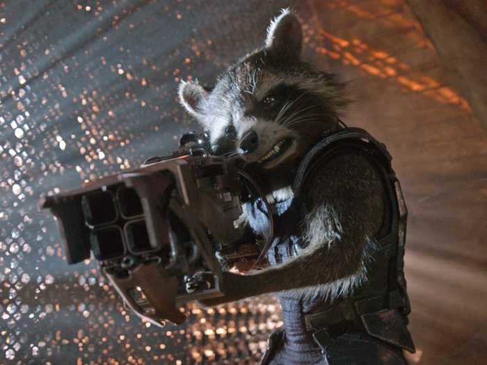 A deleted scene shows Rocket Raccoon watching the Battle of New York from "The Avengers."