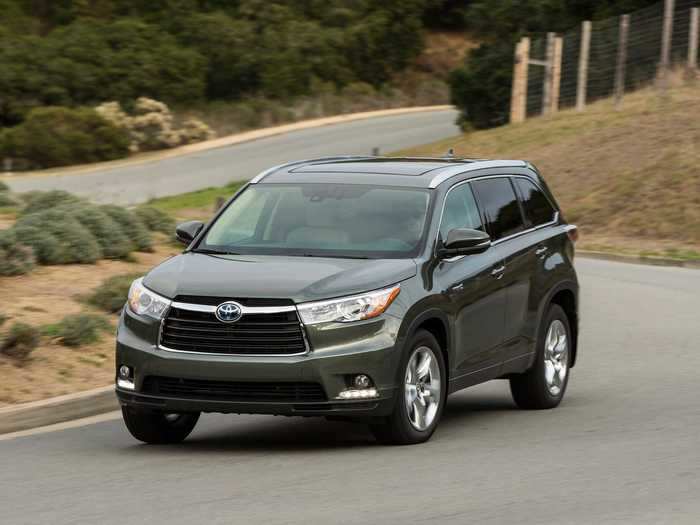 5. Toyota Highlander Hybrid — 4.2% reached 200,000 miles