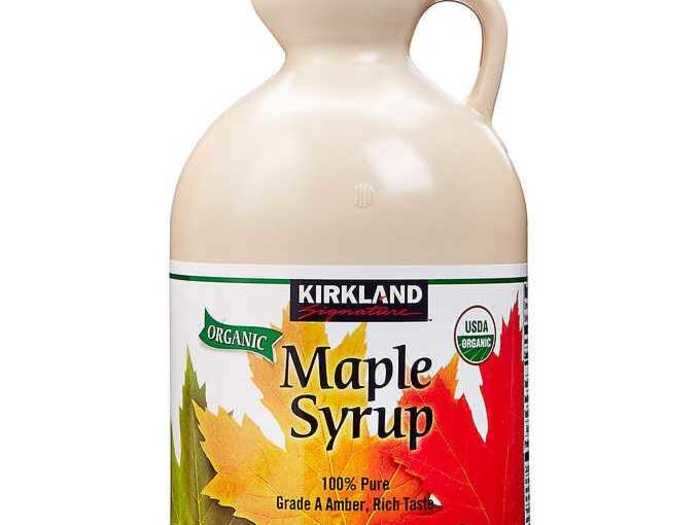 I stock up on maple syrup to use in almost all of my sweet recipes.