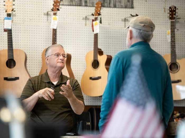 Stores like Bills Pickin Parlor, a music store in West Columbia, have also reopened to the public and saw customers trickle in.