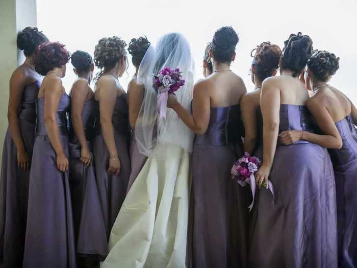 Bride Emma W told Insider: "I regret the number of bridesmaids I had."