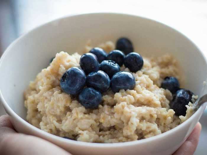 Add egg whites to oatmeal for a fluffier breakfast.