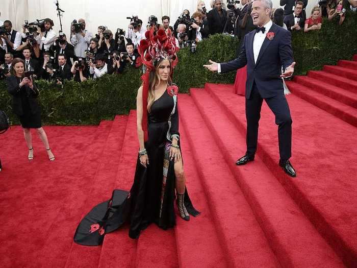 Since SJP is known for her bold fashion choices.