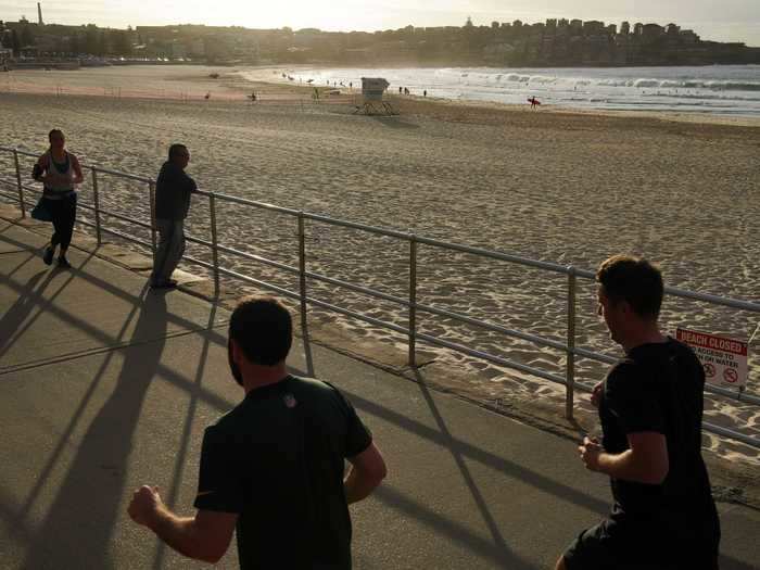 Paula Masselos, the mayor of Waverly, the suburb in which Bondi, Bronte, and Tamarama beaches are located, says that their waters are "for the sole purpose of exercising," per 7 News.