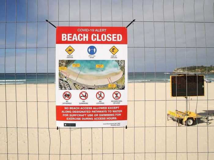 As 7 News reports, the beaches were closed on March 28 after large groups flaunted social distancing measures.