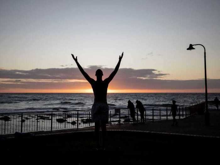 In the meantime, locals seem thrilled to be able to return to their beaches.