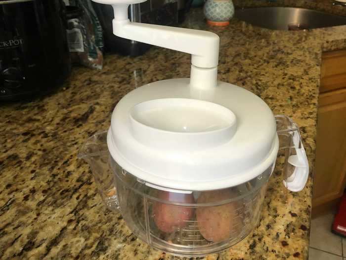 When I tested it, the Gourmet Chopper failed to cut, slice, or chop any item I placed inside.