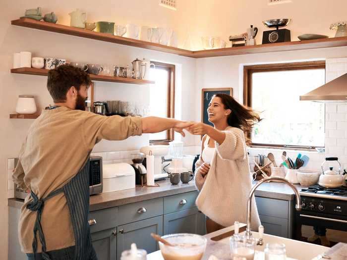 Arrange a "Great British Bake Off"-style baking competition, where the loser has to do the dishes.