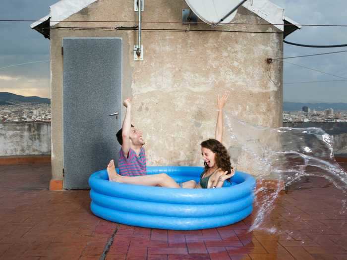 If you have a backyard or outdoor space, you can have some fun with water.