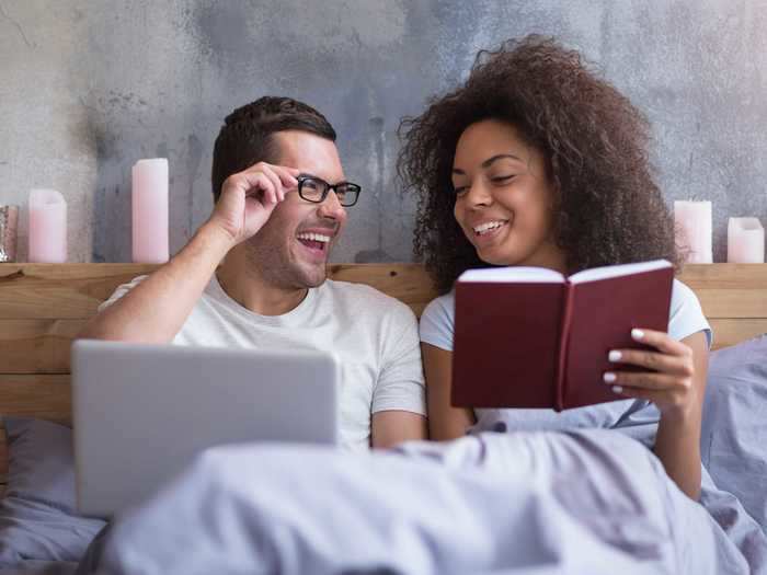 Take a break from Netflix by reading a book together.