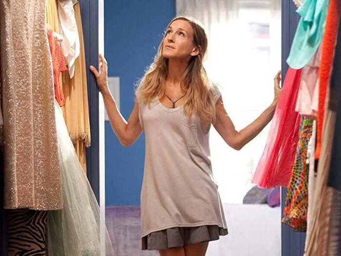 The "Sex and the City" films (2008 and 2010) are also filled with designer clothing.