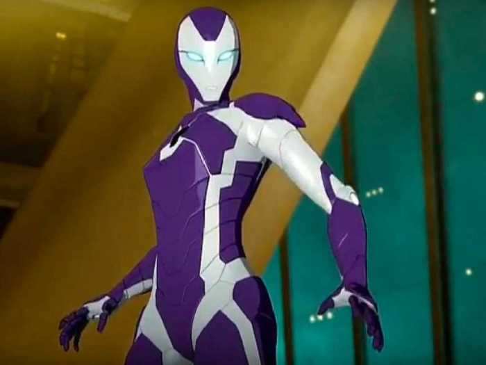 The Iron Man suit we see Pepper Potts in is a direct reference to the comics and animated series.