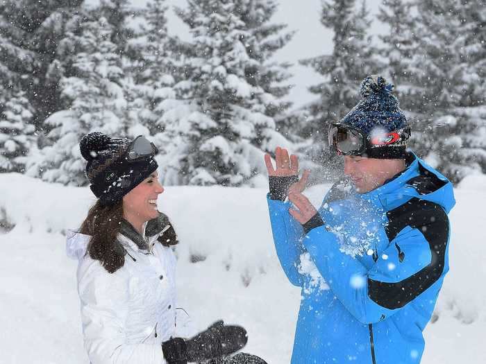 They have snowball fights.