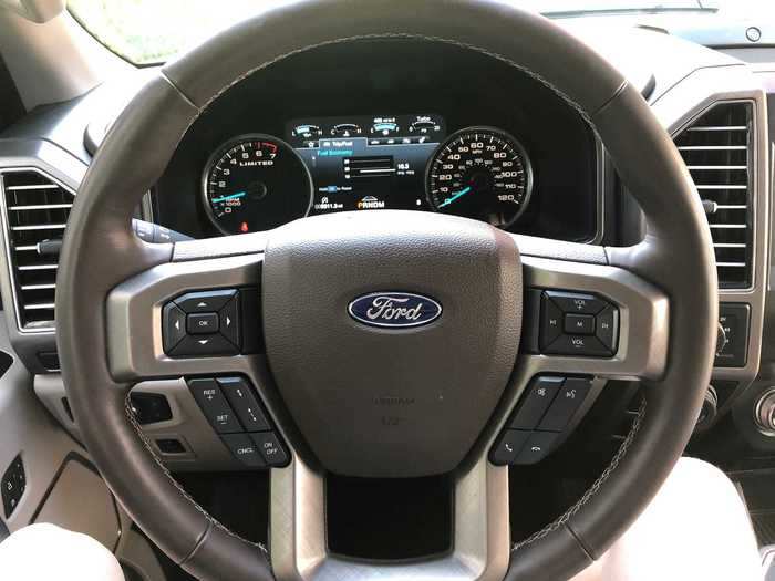 For the driver, the cockpit combines functionality with a relaxing experience. The F-150 is large, but it isn