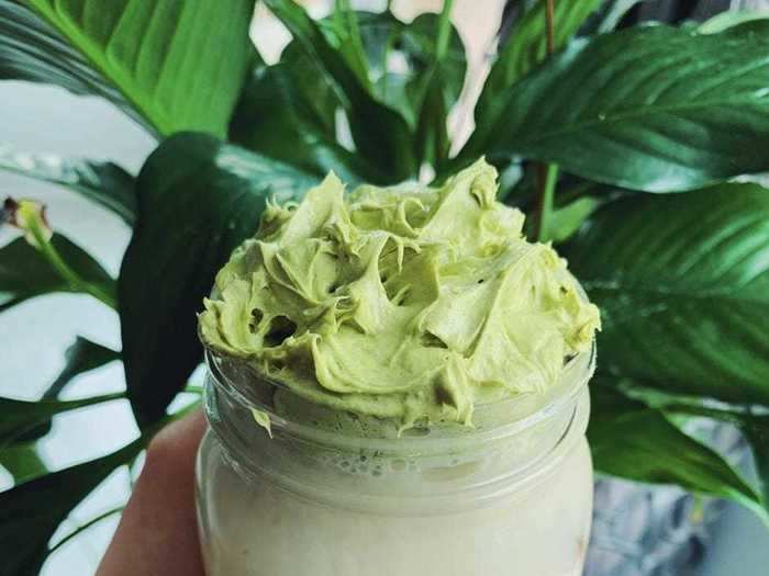 Matcha dalgona coffees have been a hit on social media thanks to their bright-green hue.