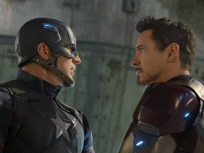 They considered having Tony Stark come face-to-face with Captain America earlier in the script but didn