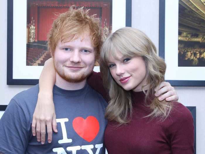 Ed Sheeran and Swift seemingly became close when he opened for her tour in 2013.