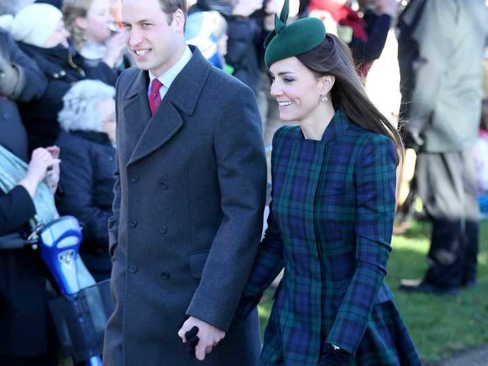 Middleton and Prince William also tend to hold hands around Christmas.