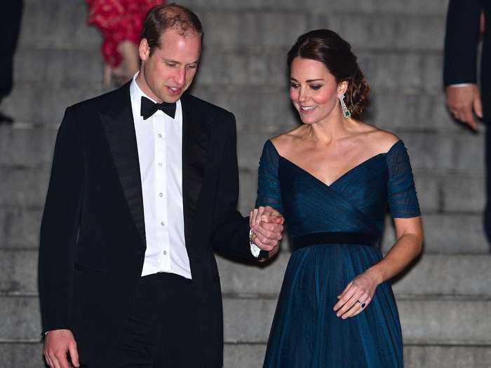 Prince William also held Middleton