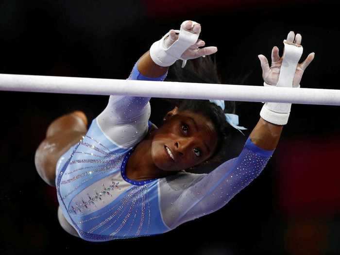 No female gymnast has surpassed her five World all-around titles.