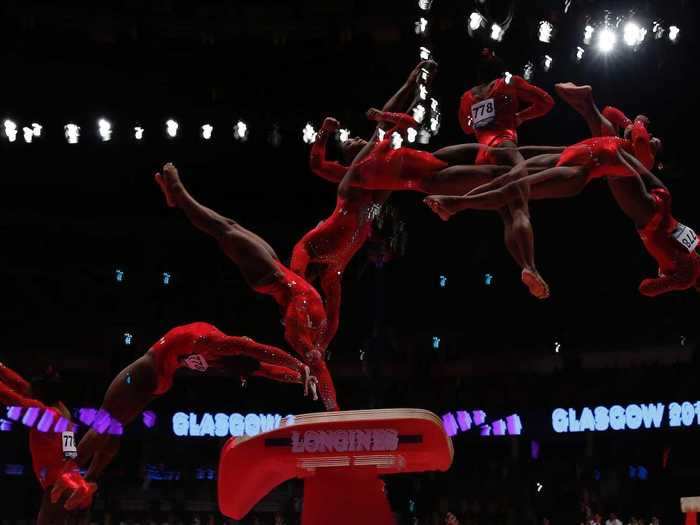 In 2018, she made headlines with another "Biles" — a Yurchenko half-on entry with a two-twist front-stretched somersault — on the vault.