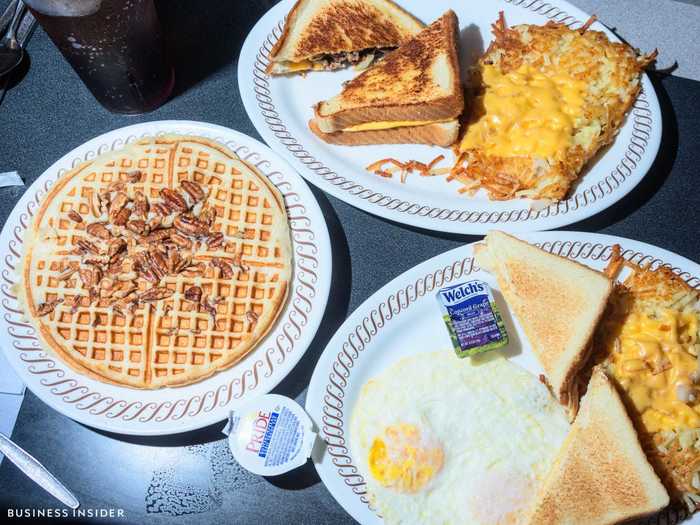 Waffle House is known for typically serving breakfast 24 hours a day, 365 days a year.