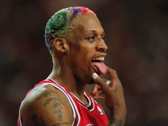 Rodman became an even bigger celebrity in Chicago thanks to the Bulls dominance and the spotlight on Jordan. He said he was more famous than Jordan from 1996-98.