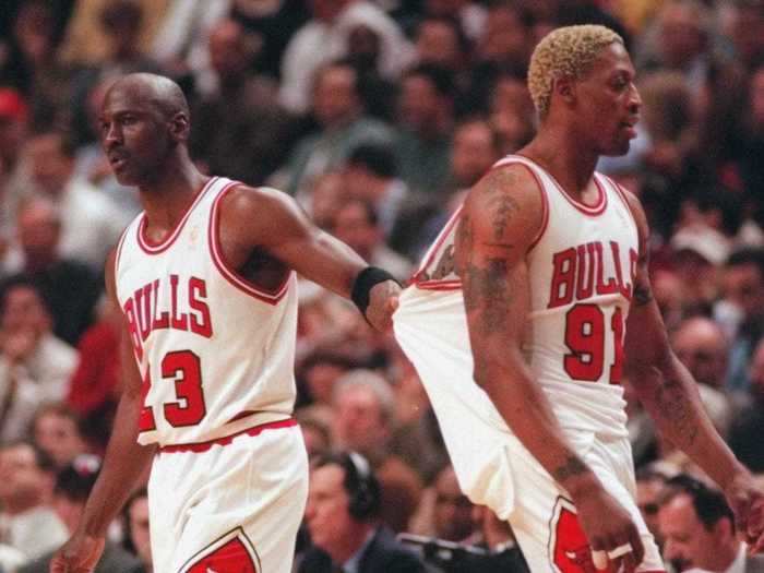 It was revealed in "The Last Dance" that midway during the 1997-98 season, Rodman asked for a vacation and went to Las Vegas for 48 hours. He stayed away from the team for several days until Jordan literally went to his apartment and brought him to practice.