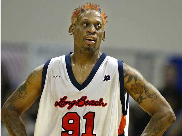 Rodman played basketball in the ABA, China, Mexico, and Finland, but never stayed long in any of the leagues.