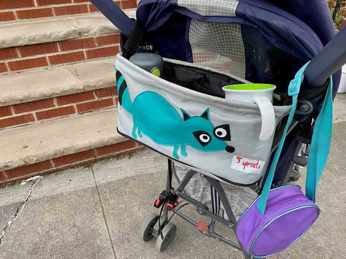 A hanging catchall for any stroller