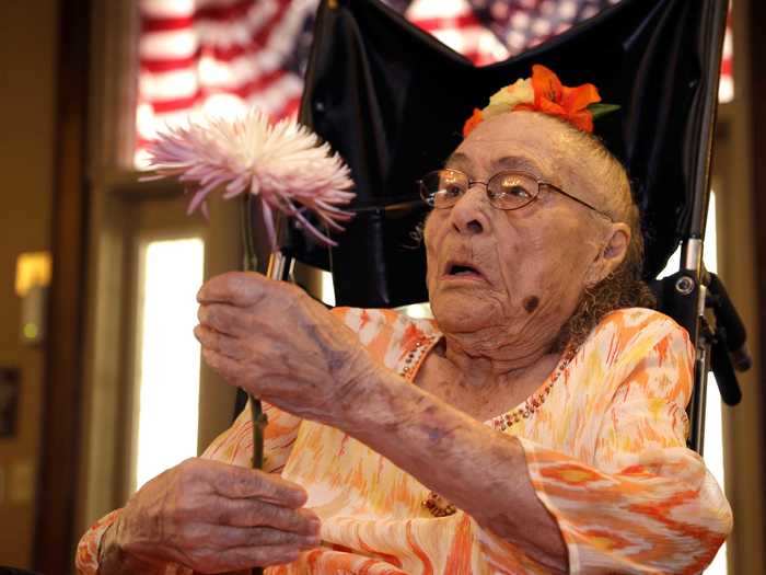 116-year-old Gertrude Weaver said her secret to long life was kindness. "Treat people right and be nice to other people the way you want them to be nice to you," she said.