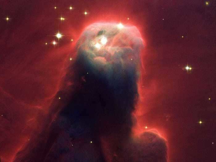 This monstrous Cone Nebula is made up of gas and dust.