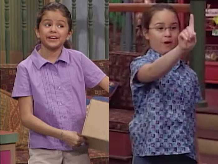 2002: Lovato and Gomez became friends when they appeared on "Barney and Friends" together.