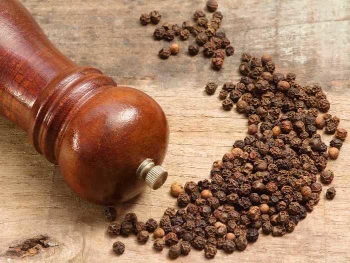 Whole black pepper