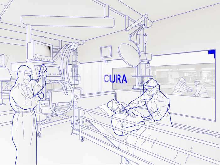 In only four weeks, CURA went from a concept to a real unit that could handle coronavirus patients.