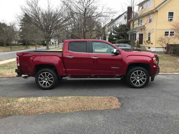 The 2017 Canyon Denali arrived early in the year, during a respite from winter