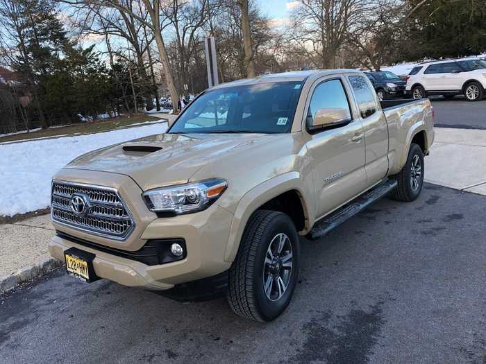 My 2017 Tacoma TRD Sport 4x4 came in a "Quicksand" paint job. The Toyota stickered at $38,031, which is a premium over the $25,000 base Tacoma.