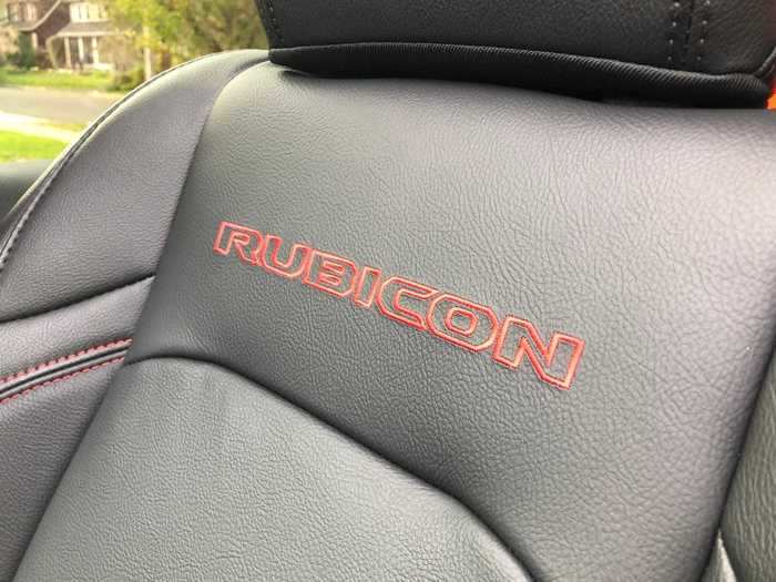 A bit of jazzy branding found its way to the front seats, which were both leather-trimmed and heated.